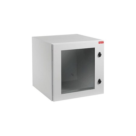 Nvent Hoffman 12RU WALL MOUNT CABINET, GRAY, 24"W X 24"H X 12"D SOLID SIDED PTRS242412G4